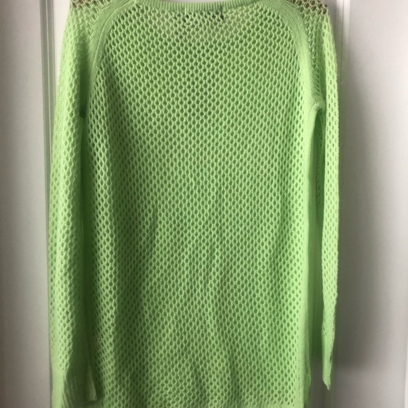 Atmosphere Neon/Lime Green Long Sweater size S - Picture 3 of 4